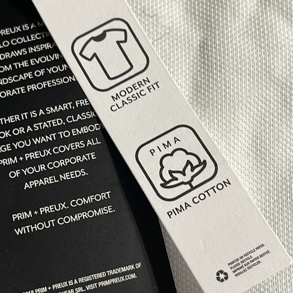 NWT men’s Prim & Preux polo shirt L - Picture 8 of 8